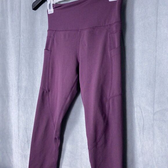 Zyia Active Brilliant Hi-Rise Capri Leggings Size 2 XS Dark Purple 22" Inseam - Picture 3 of 6